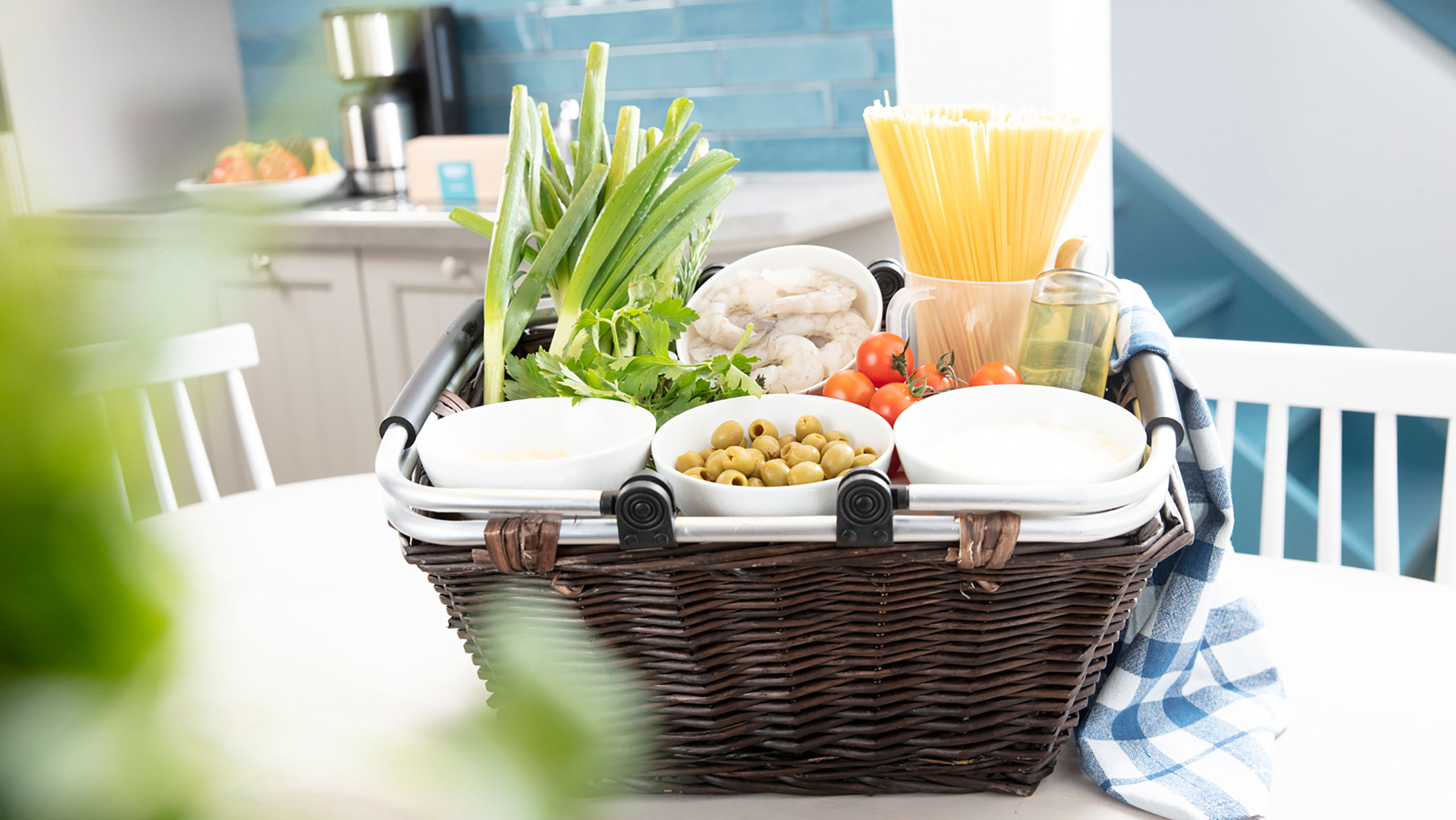 Kochbox für einen gemütlichen Kochabend in einer Ferienwohnung