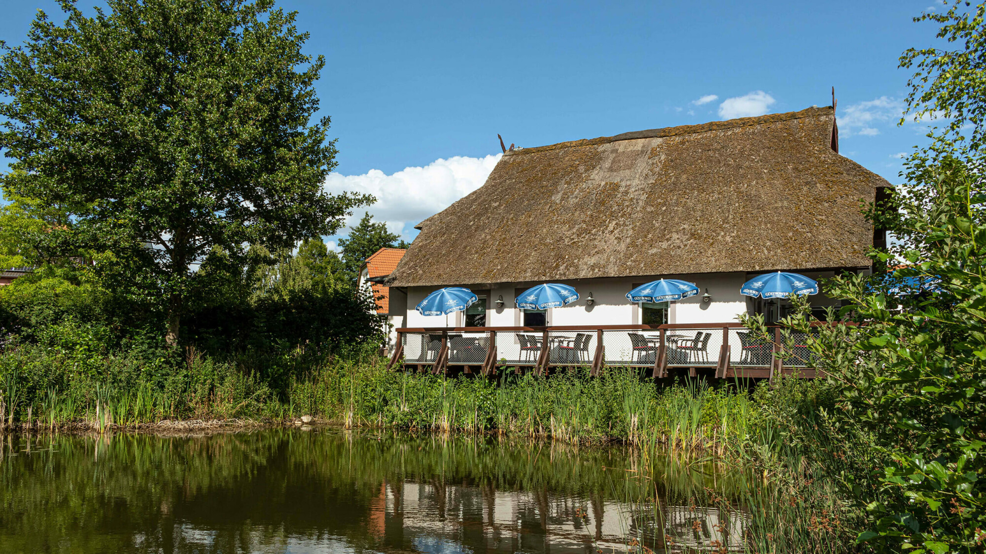 Seeblick auf´s Restaurant Bootshus