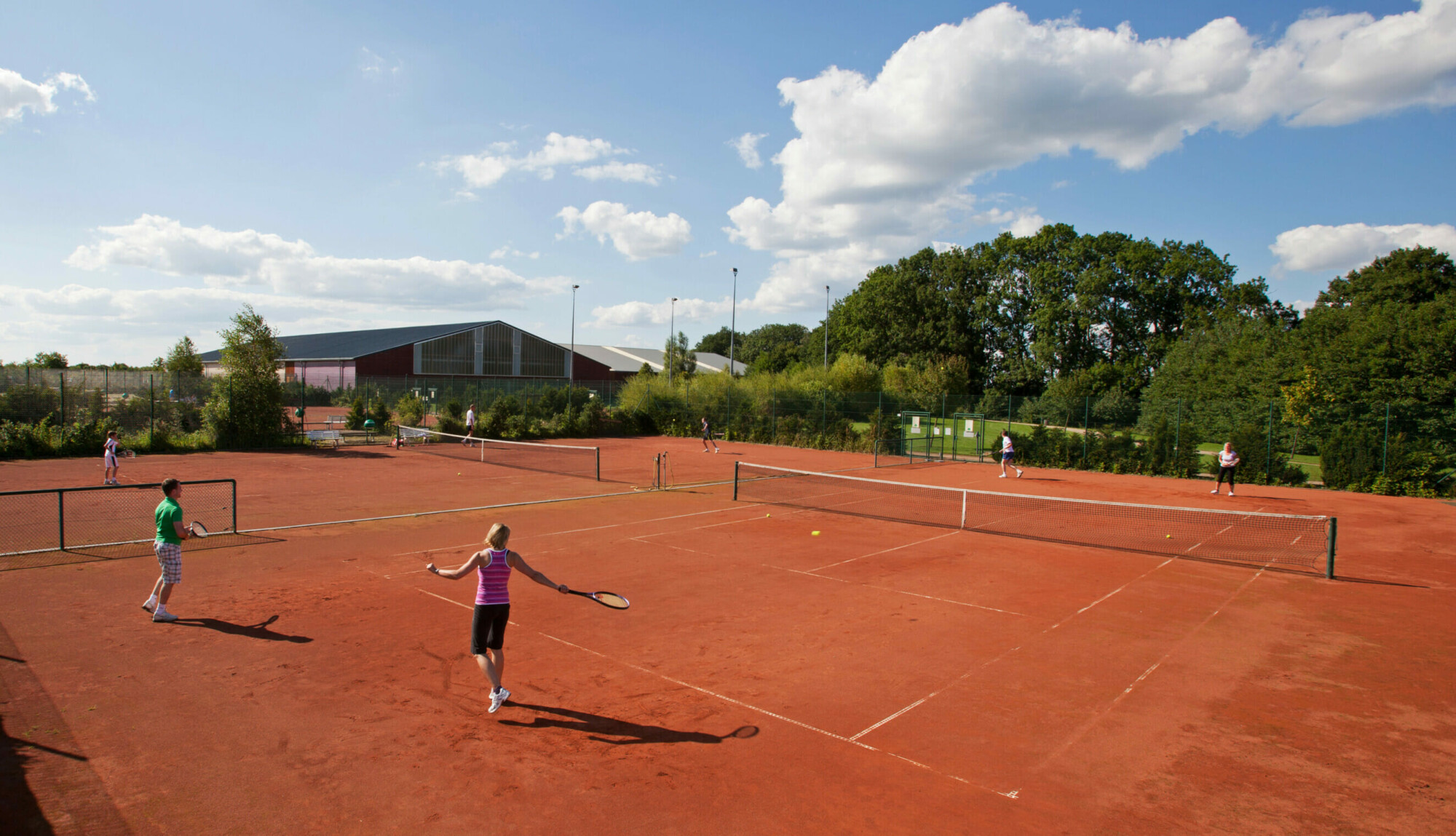 Tennis spielen im Urlaub am Fleesensee