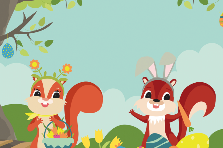 Grafik BEECH Maskottchen Ostern