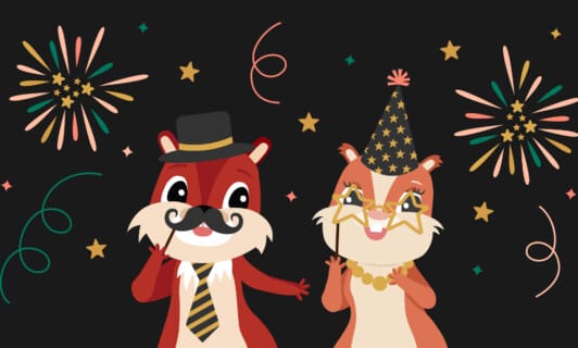 Grafik Maskottchen Silvester