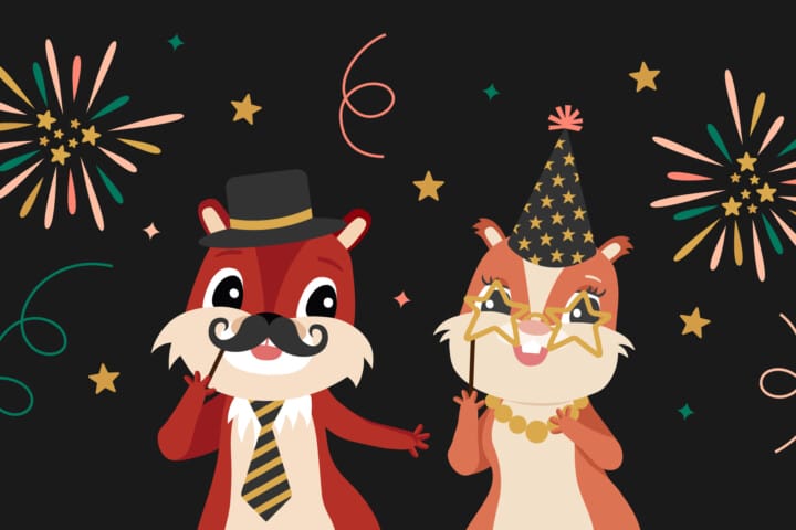 Grafik Maskottchen Silvester