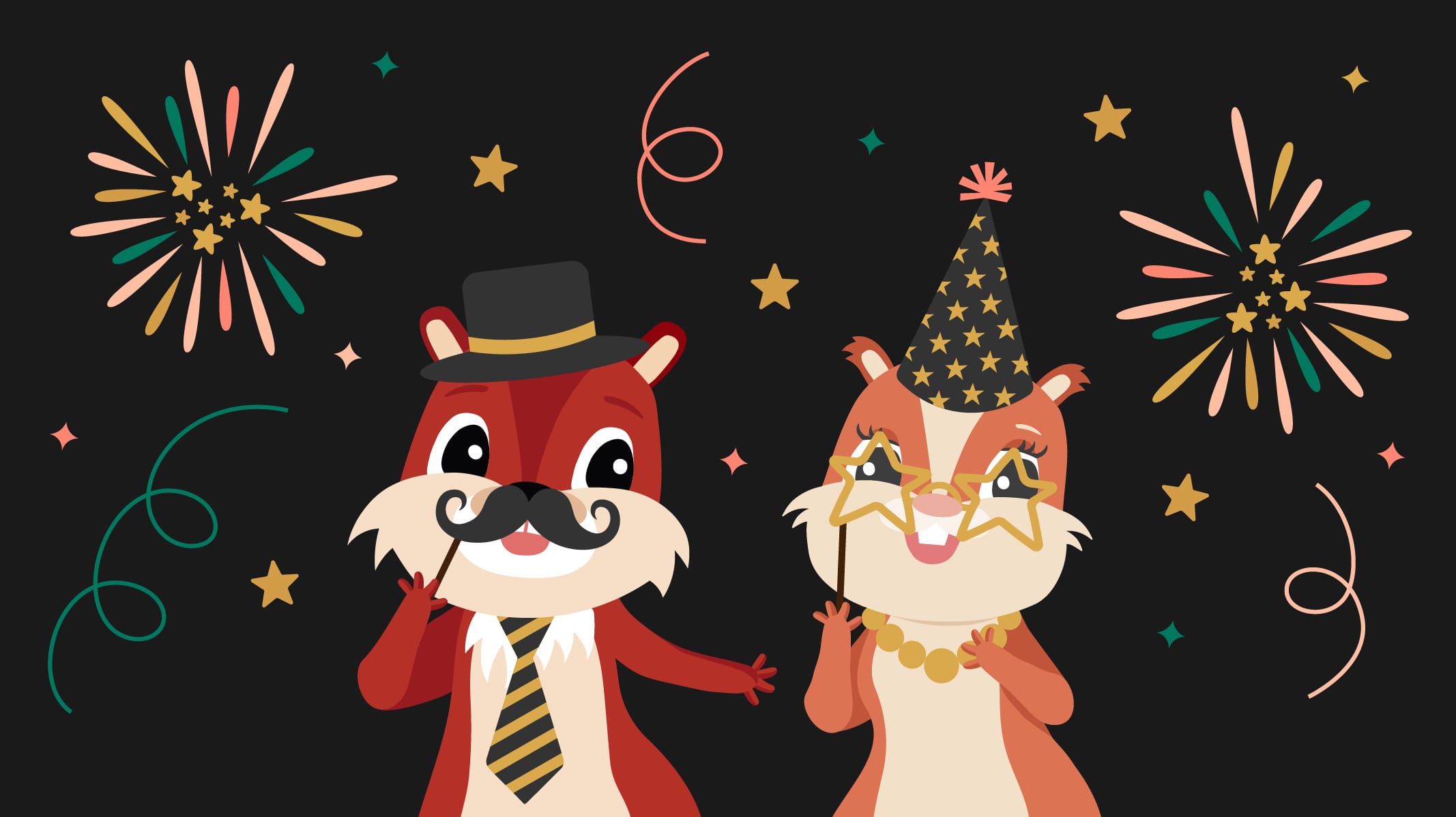 Grafik Maskottchen Silvester